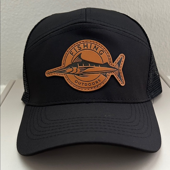 Mens Black Trucker Fishing Cap Hat Snapback Brand New - Picture 3 of 8